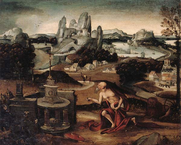 Saint jerome in penitence